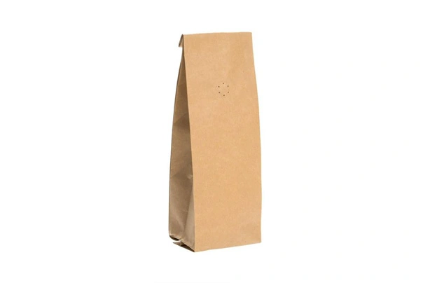 Brown Kraft Paper Side Gusset Pouch