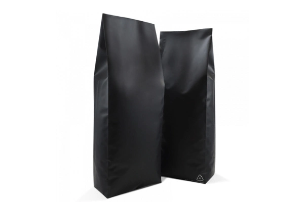 Matte Black Recyclable Side Gusset Pouch