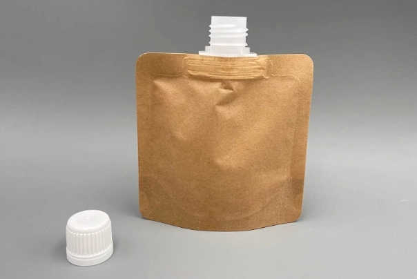 Kraft Paper Spouted Stand Up Pouch