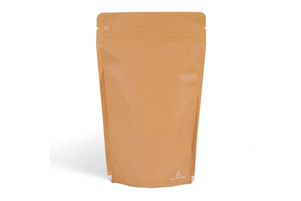 Matte Brown Recyclable Stand Up Pouch