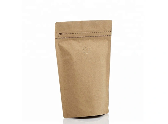 brown kraft paper stand up pouch