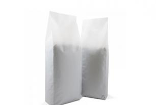 MATTE WHITE RECYCLABLE SIDE GUSSET POUCH WHOLESALE