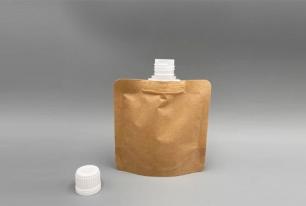 KRAFT PAPER SPOUTED STAND UP POUCH